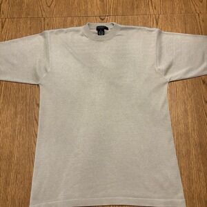 Domani Platinum stylish t-shirt,‎ fitted, brown and gold mixed Men's Medium